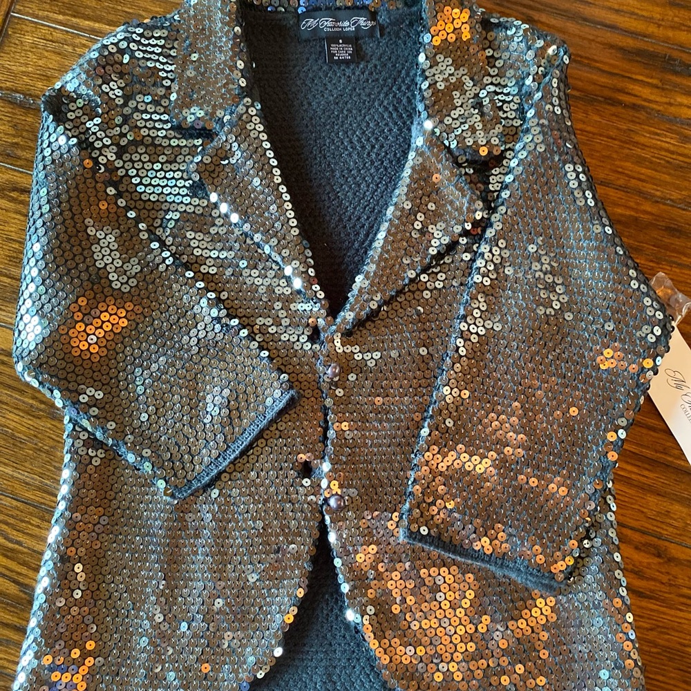 Silver sequins jacket